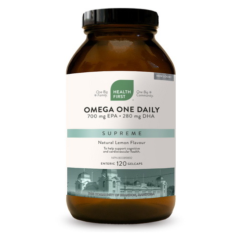Omega Supreme One Daily 1400mg - 120 softgels- Health First - Health & Body Nutrition