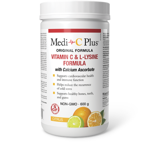 Medi-C Plus Original Formula - Citrus Flavour - 600g - Preferred Nutrition - Health & Body Nutrition