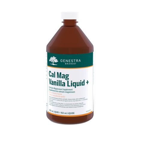 Cal Mag Vanilla Liquid + - 450ml - Genestra - Health & Body Nutrition 