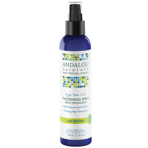 Thickening Spray 178ml - Argan Stem Cells - Andalou Naturals - - Health & Body Nutrition