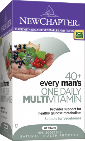 Every Man’s One Daily 40+ Multivitamin - 72tabs - NewChapter - Health & Body Nutrition