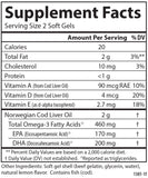 Norwegian Cod Liver Oil - Lightly Lemon Flavoured - 150gels - Carlson - Health & Body Nutrition