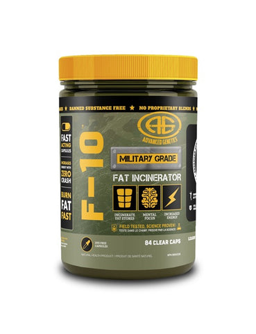 F-10 Fat Burner - 84caps - Advanced Genetics - Health & Body Nutrition