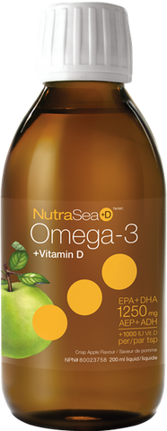 NutraSea Omega-3 + Vitamin D Crisp Apple - 200ml - Nature’s Way - Health & Body Nutrition