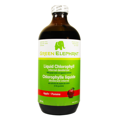 Liquid Chlorophyll - Apple Flavour - 500ml - Green Elephant - Health & Body Nutrition 