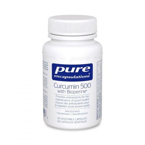 Curcumin 500 with Bioperine - 60vcaps - Pure Encapsulations - Health & Body Nutrition