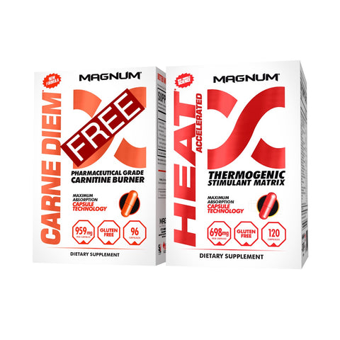 Heat Accelerated - 120caps + Free Carne Diem 96caps -Magnum Nutraceuticals - Health & Body Nutrition