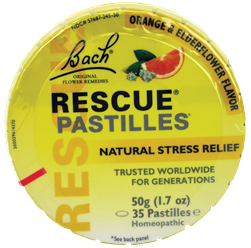 Rescue Pastilles - Original Orange Elderflower - 35pastilles - Bach - Health & Body Nutrition 
