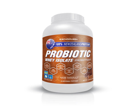 Probiotic Whey Isolate Protein - Swiss Chocolate 5lbs - Schinoussa - Health & Body Nutrition