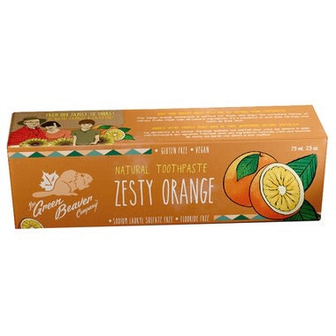 Natural Toothpaste - Zesty Orange - 75ml - Green Beaver - Health & Body Nutrition