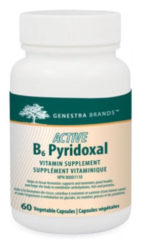 Active B6 Pyridoxal (formerly Pyridoxal-5-Phosphate) - 60caps - Genestra - Health & Body Nutrition