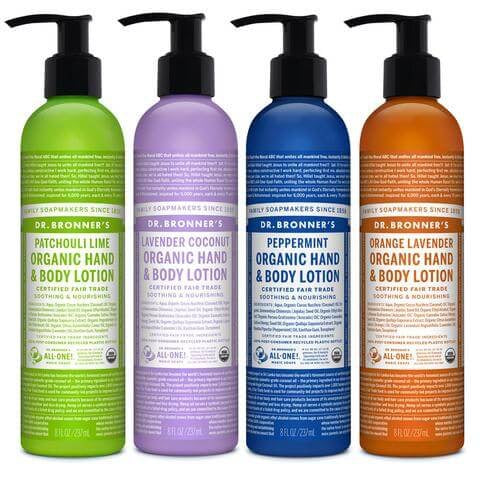 Organic Hand & Body Lotion - 237ml - Dr. Bronner’s - Health & Body Nutrition