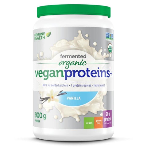 Fermented Vegan Proteins+ 900g - Genuine Health - Health & Body Nutrition