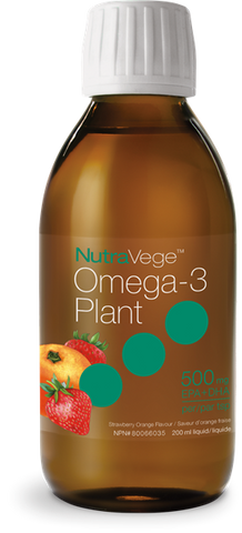 NutraVege Omega-3 Plant Strawberry Orange - 200ml - Nature’s Way - Health & Body Nutrition