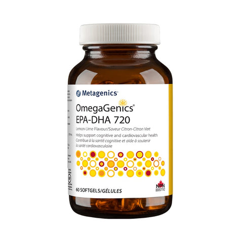 OmegaGenics EPA-DHA 720 - Lemon-Lime Flavour 60gels - Metagenics - Health & Body Nutrition