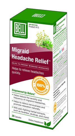 Migraid Headache Relief - 30vcaps - Bell - Health & Body Nutrition