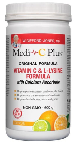 Medi-C Plus Original Formula - Citrus Flavour - 600g - Preferred Nutrition - Health & Body Nutrition
