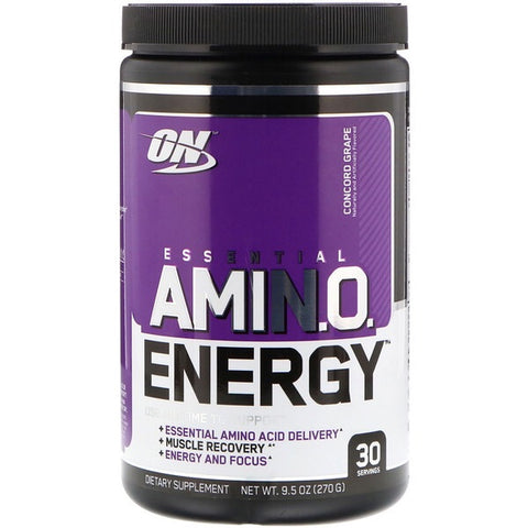 Essential Amin.o. Energy - Concord Grape 30servings - Optimum Nutrition - Health & Body Nutrition
