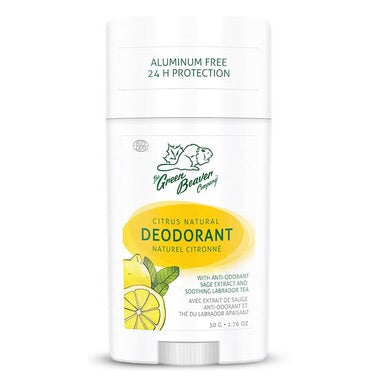 Natural Deodorant Stick - Citrus - 50g - Green Beaver - Health & Body Nutrition
