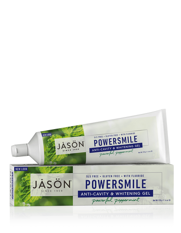 Powersmile Fluoride Free Toothpaste - Peppermint -170g - Jason - Health & Body Nutrition