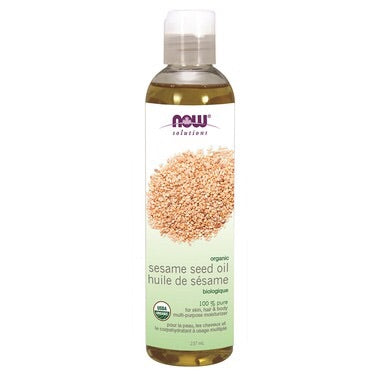 Organic Sesame Seed Oil - 237ml - Now - Health & Body Nutrition