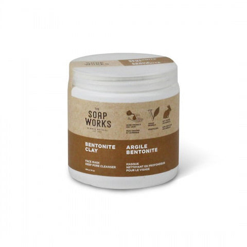 Bentonite Clay Face Mask - 454g - The Soap Works - Health & Body Nutrition