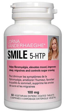 SMILE 5-HTP - 100mg 60vcaps - Lorna Vanderhaeghe - Health & Body Nutrition