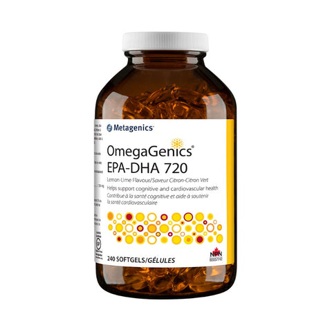 OmegaGenics EPA-DHA 720 - Lemon-Lime Flavour 240gels - Metagenics - Health & Body Nutrition