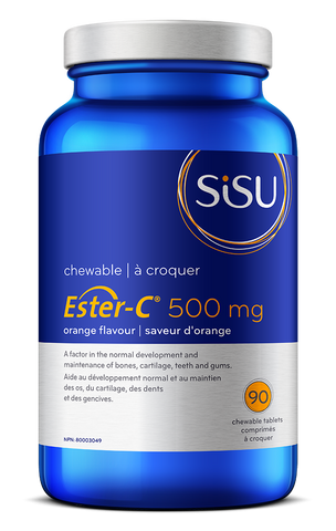 Ester-C 500mg - Orange - 90chewables - Sisu - Health & Body Nutrition