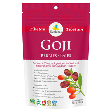 Goji Berries - 227g - Ecoideas - Health & Body Nutrition