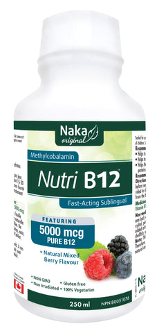 Nutri B12 - 250ml - Natural Mixed Berry Flavour - Naka - Health & Body Nutrition
