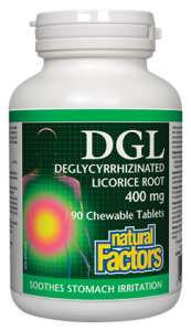 DGL - 400mg - 90 chewables - Natural Factors - Health & Body Nutrition