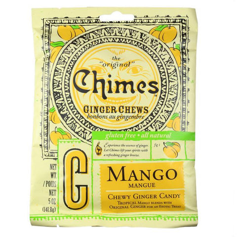 Ginger Chews Mango - 141.8g - Chimes - Health & Body Nutrition