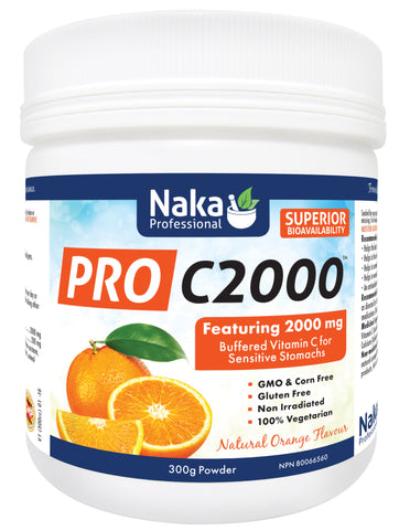 Pro C2000 - Natural Orange Flavour - 300g - Naka - Health & Body Nutrition 