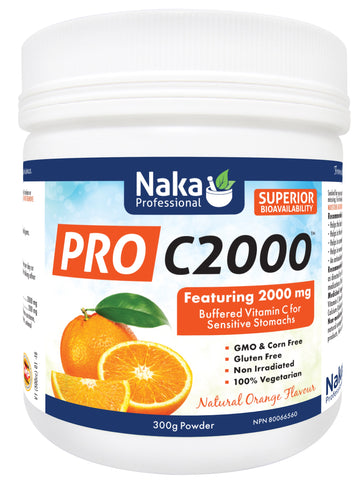 Pro C2000 - Natural Orange Flavour - 300g - Naka - Health & Body Nutrition