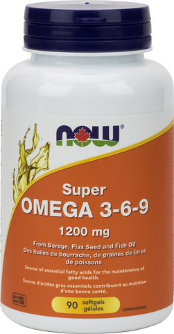 Omega 3-6-9 - 1000mg - 90softgels - Now - Health & Body Nutrition