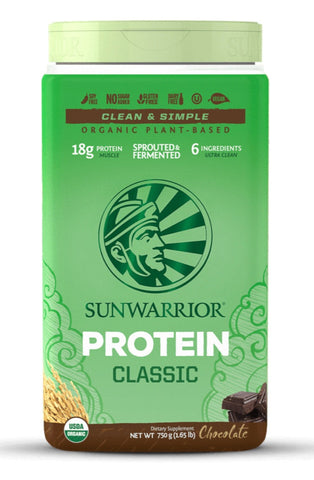 Classic Protein - Chocolate - 750g - Sunwarrior - Health & Body Nutrition 