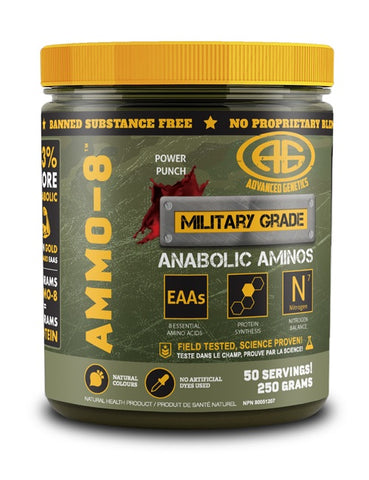AMMO-8 EAAs - Power Punch - 200g - Advanced Genetics - Health & Body Nutrition