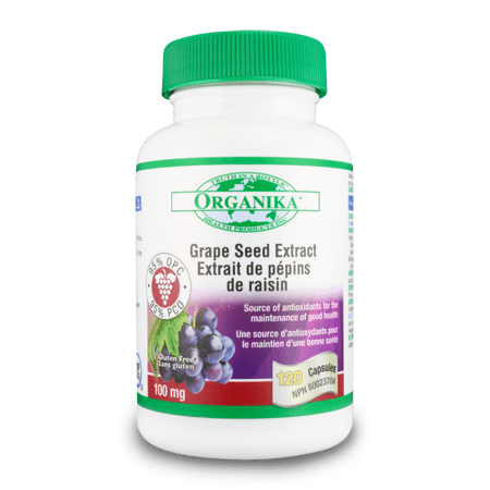 Grape Seed Extract - 100mg - 120caps - Organika - Health & Body Nutrition