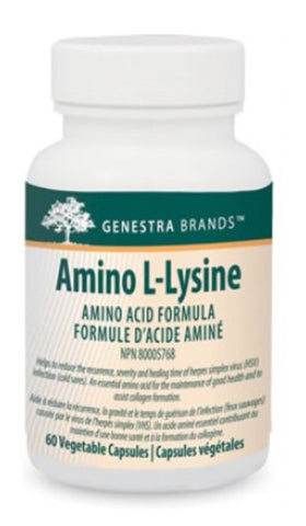 Amino L-Lysine - 60vcaps - Genestra - Health & Body Nutrition