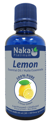Lemon Essential Oil - 50ml - Naka - Health & Body Nutrition