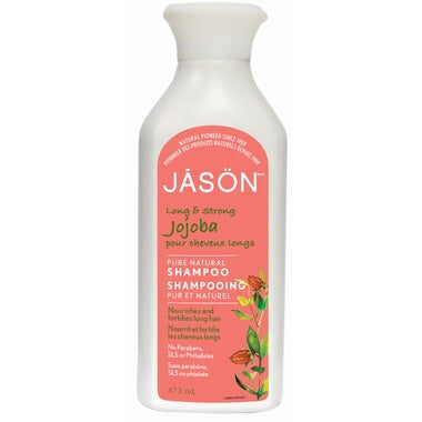Long & Strong Jojoba Shampoo - 473ml - Jason - Health & Body Nutrition