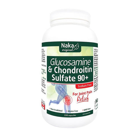 Glucosamine & Chondroitin Sulfate 90+ - 250caps - Naka - Health & Body Nutrition