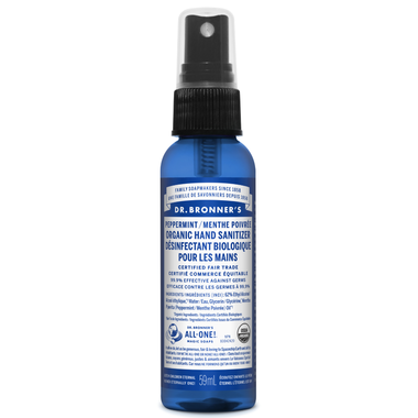 Organic Hand Sanitizer Peppermint - 59ml - Dr. Bronner’s - Health & Body Nutrition 