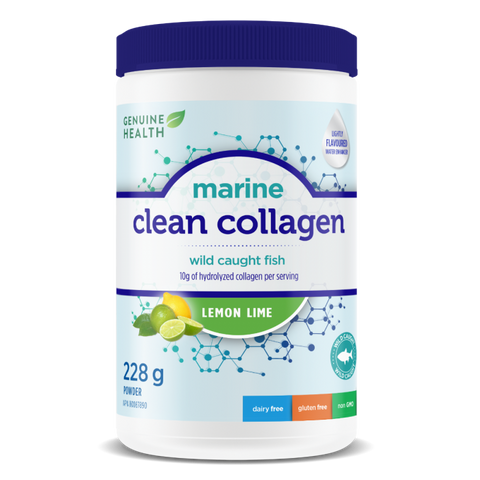 Clean Collagen - Marine Lemon Lime 228g - Genuine Health - Health & Body Nutrition 