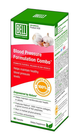 Blood Pressure Formulation Combo - 60vcaps - Bell - Health & Body Nutrition