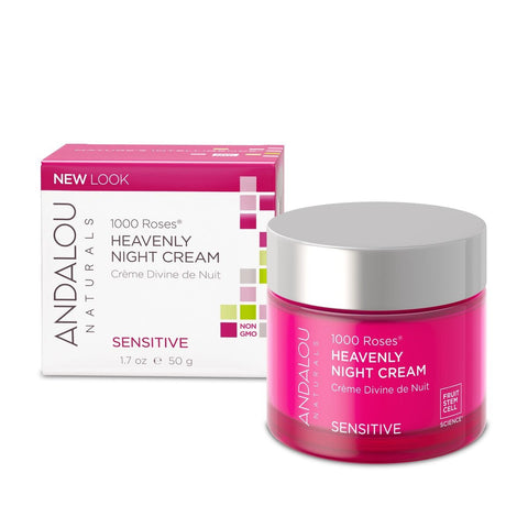 1000 Roses Heavenly Night Cream - 50g - Andalou Naturals - Health & Body Nutrition