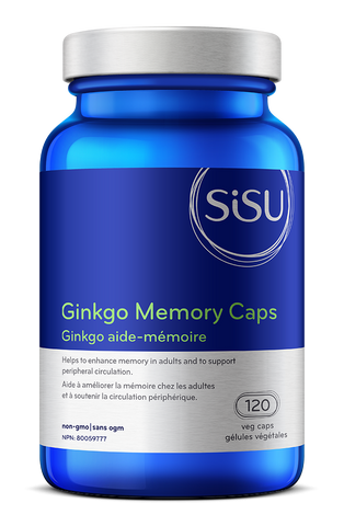 Ginkgo Memory Caps - 120vcaps - Sisu - Health & Body Nutrition