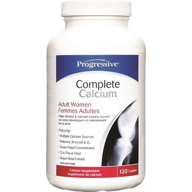 Complete Calcium Adult Women - 120caps - Progressive - Health & Body Nutrition 