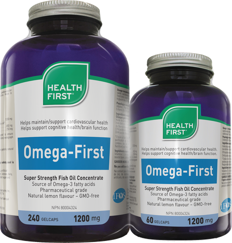 Omega-First Super Strength 1200mg - Bonus 240+60 Softgels- Health First - Health & Body Nutrition